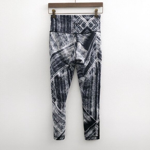LULULEMON Lululemon High Times Pant Heat Wave White Black No Size Dot Check Meas - Picture 3 of 11